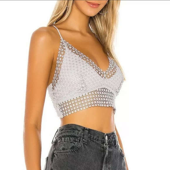 New Free People Constellation Soft Silver Color Bra XS Bundle 2 pcs Extra small - Picture 2 of 11